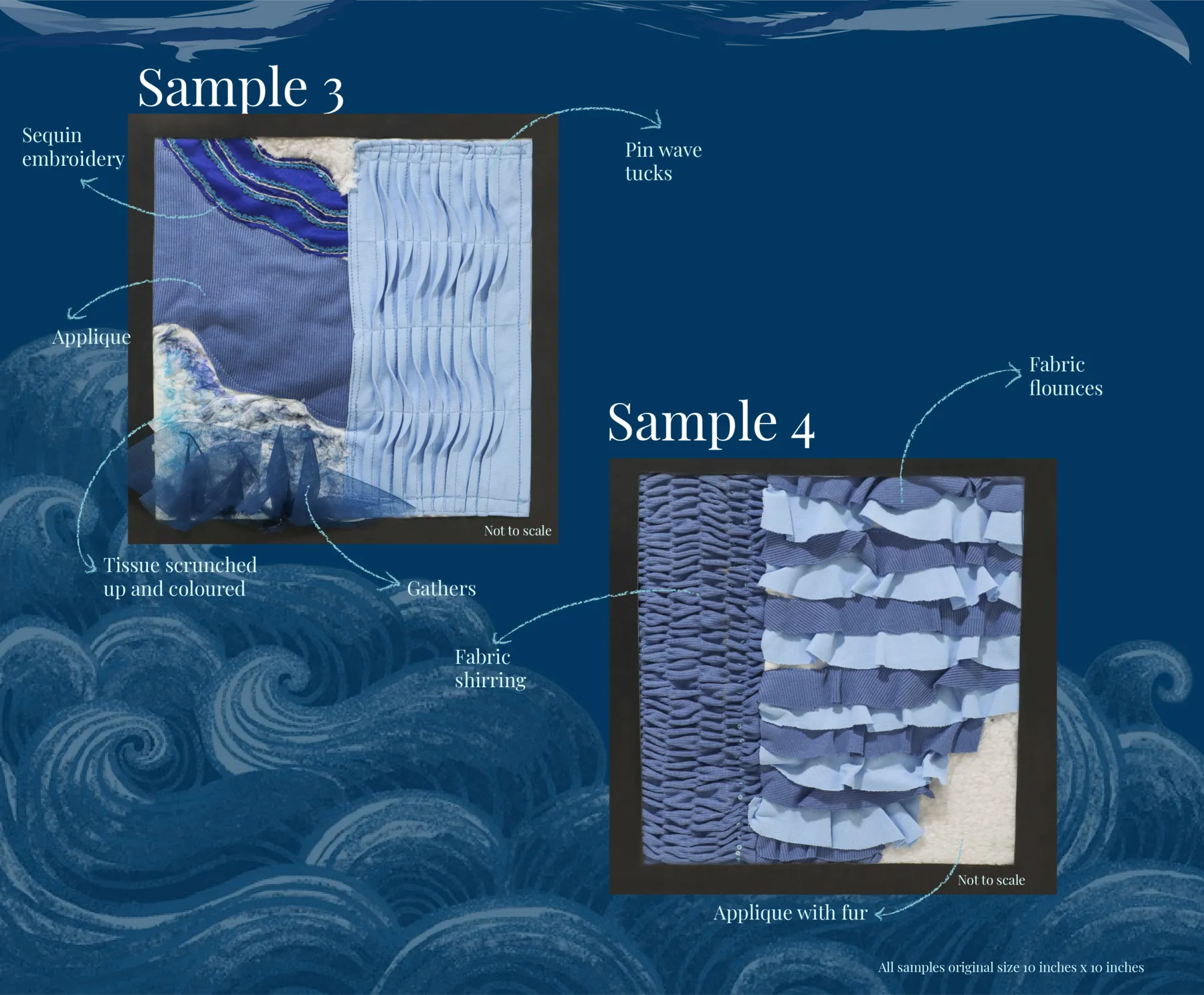 Samples 3 and 4 with technique annotations