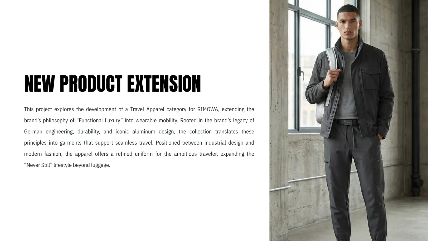 RIMOWA presentation slide: New product extension
