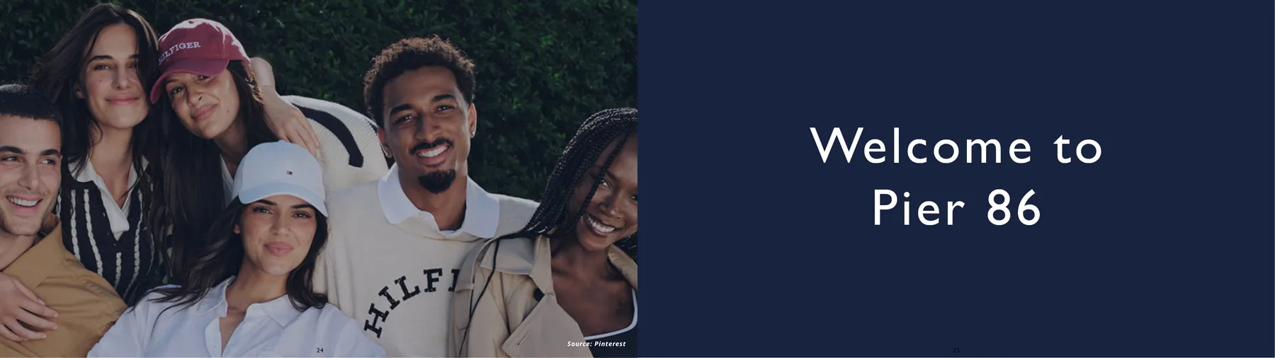 App welcome screen: Welcome to Pier 86